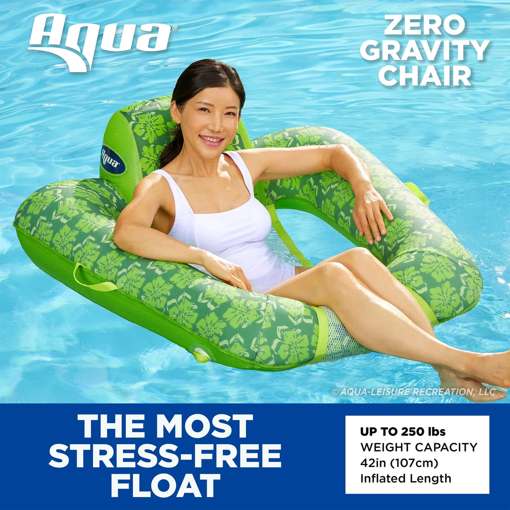 Green + Teal Fern Pool Lounge Chair Float M957964