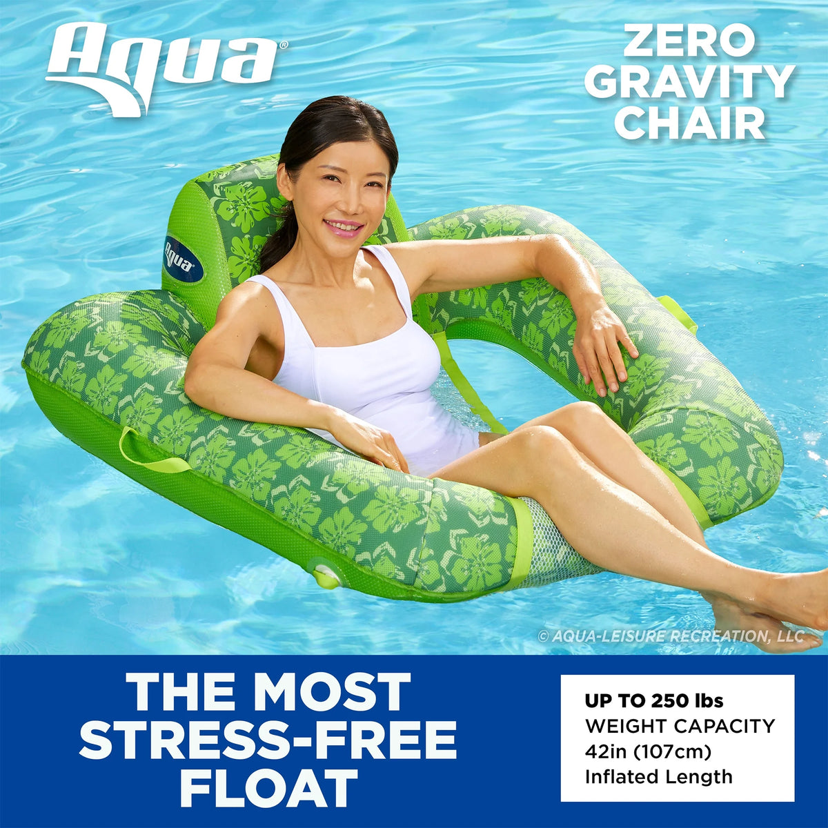 Green + Teal Fern Pool Lounge Chair Float M957964