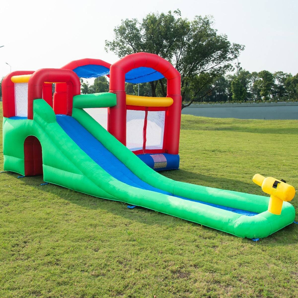 Inflatable Moonwalk Slide Bounce House with Storage Bag K7006
