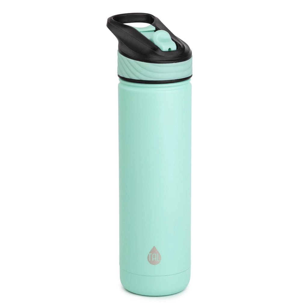 Stainless Steel Water Bottle with Straw 26 oz, Black D965450
