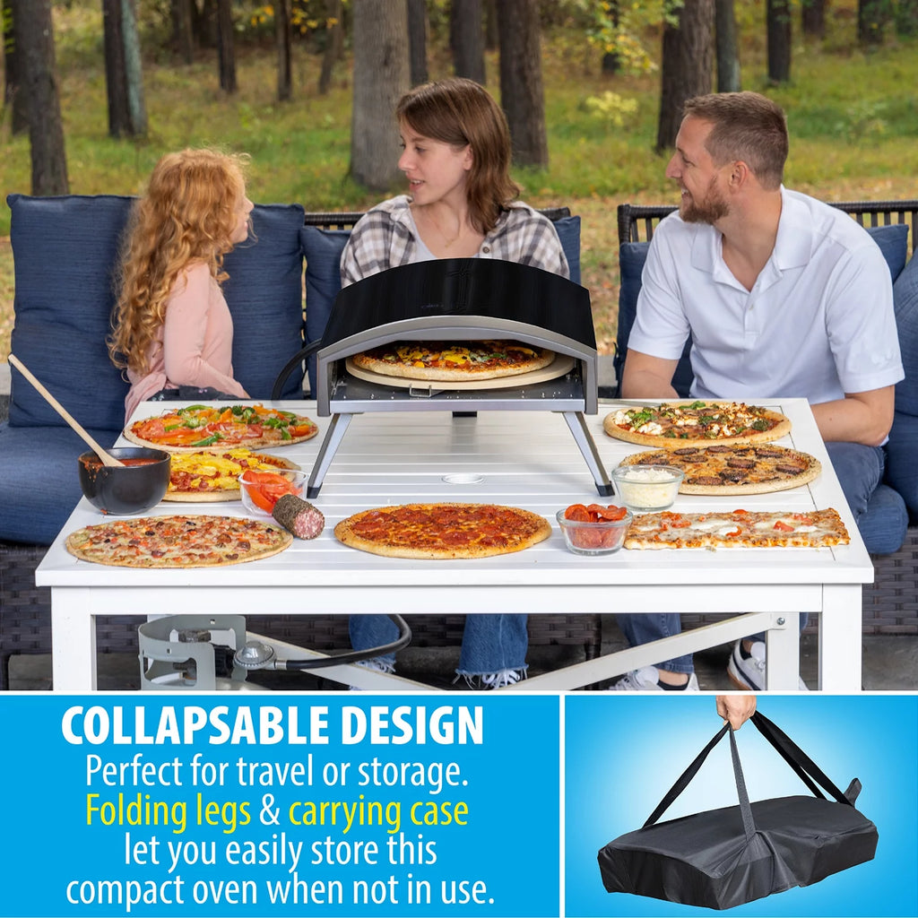 Black Portable Gas Pizza Oven S1668