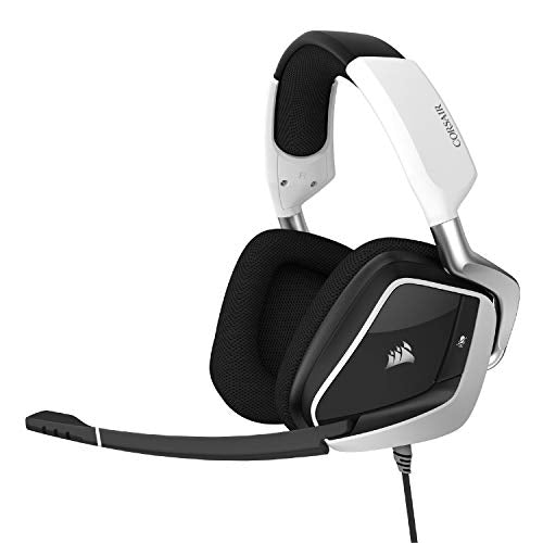 White Wireless Gaming Headset with Microfiber Mesh Earpads Q8262