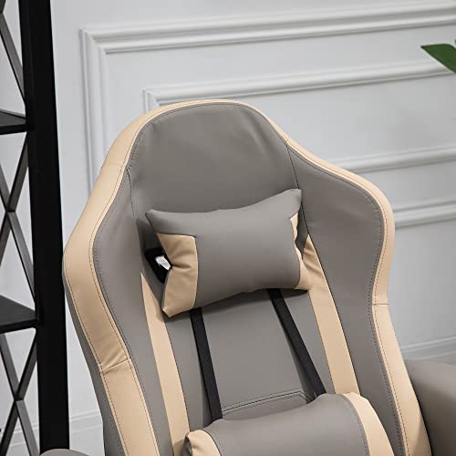 Manual Recliner Armchair PU Leather with Adjustable Leg Rest R344