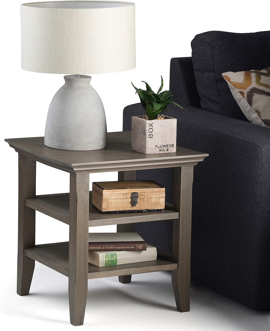 Warm Walnut Brown End Table O6048