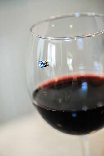 Crystal Magnetic Wine Glass Charms Set of 12 L124610