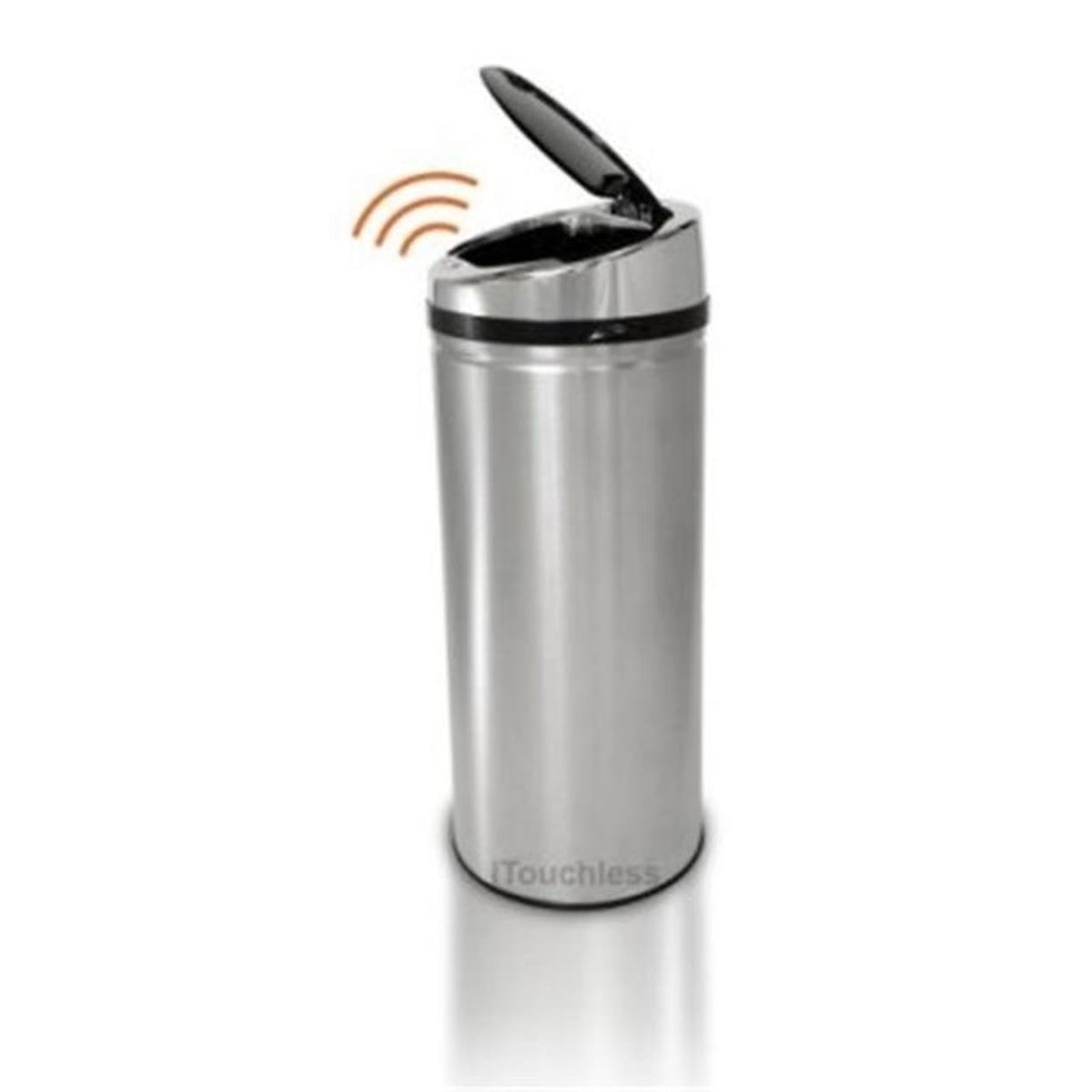 8 Gal Touchless Stainless Steel Trash Can L261