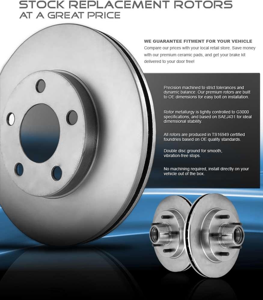 Brake Rotors Set Pack of 2 M2458