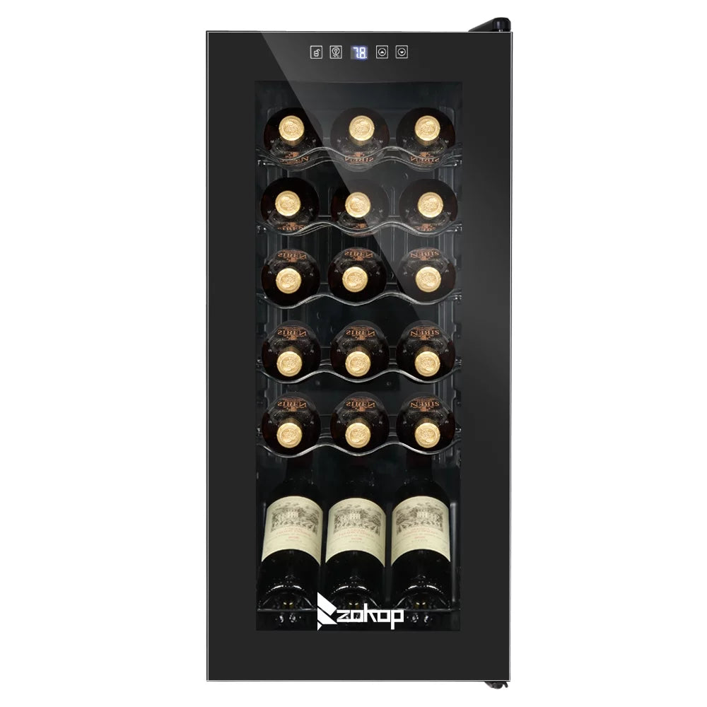 Black 18 Bottle Wine Cooler Y480772
