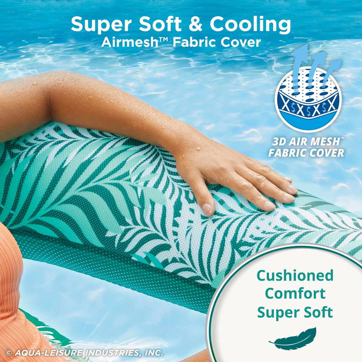 Green + Teal Fern Pool Lounge Chair Float M957964