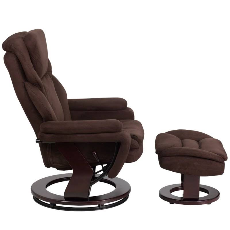 Brown Microfiber Recliner X198