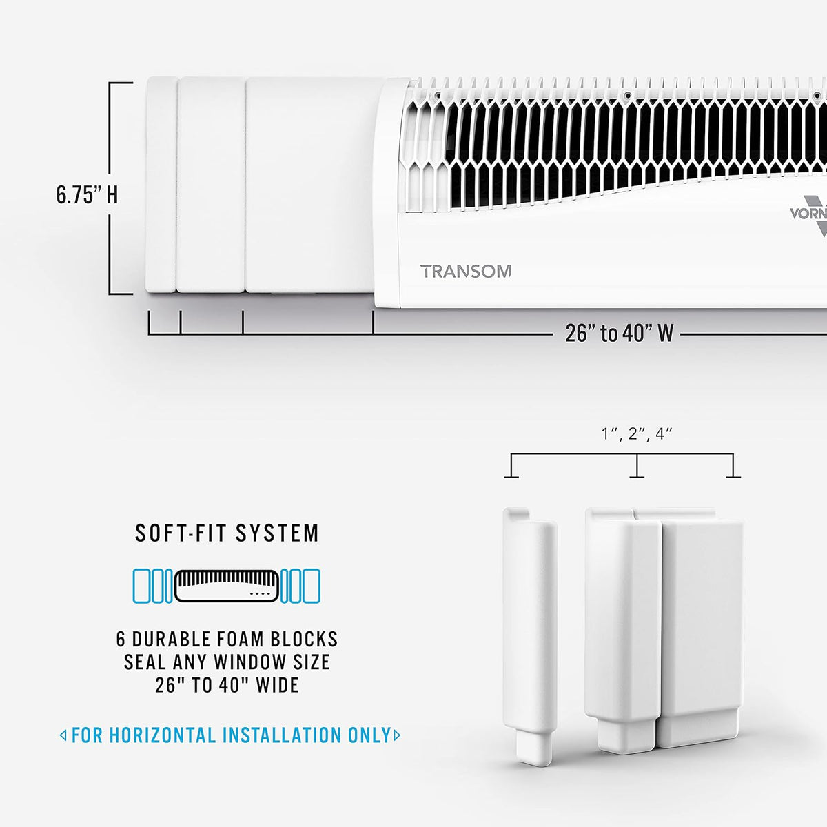 White Window Fan with 4 Speeds and Remote Control F6509