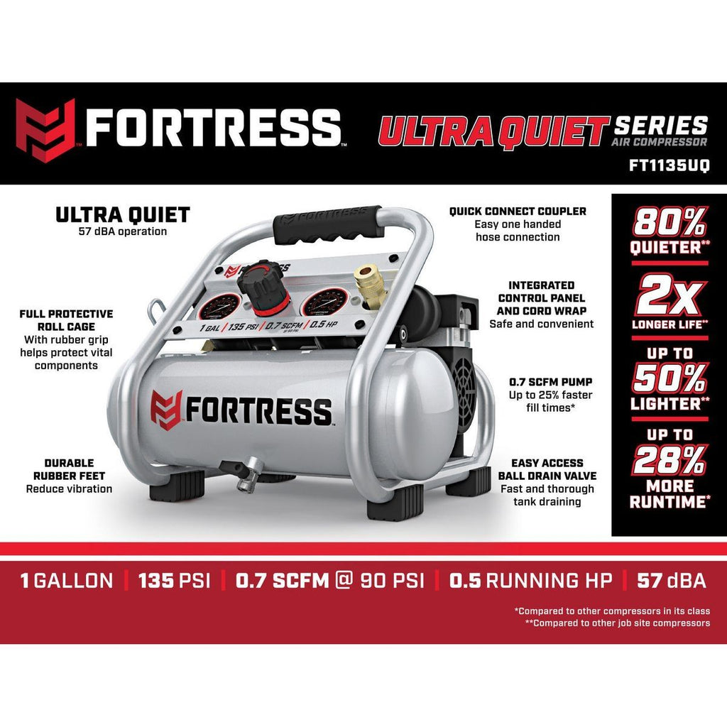 1 Gallon 135 PSI Oil-Free Air Compressor R2953