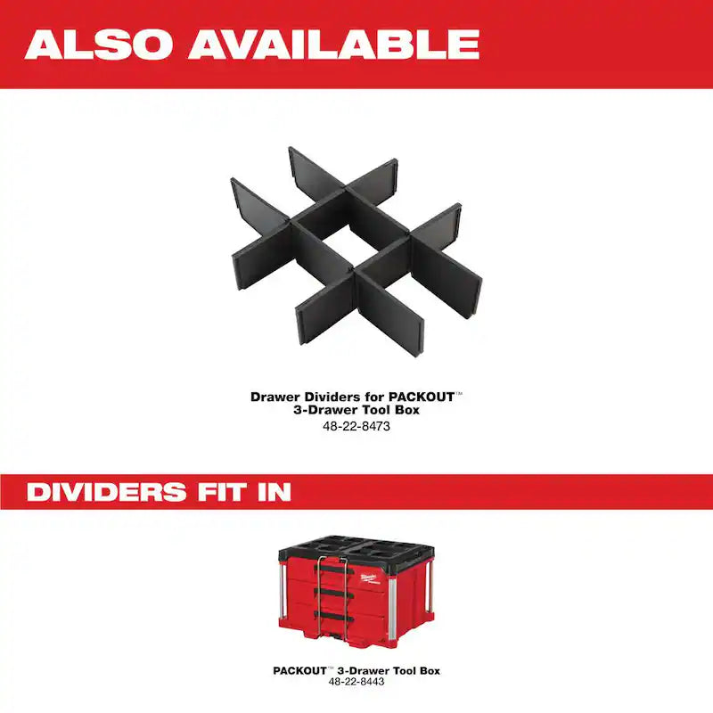 22 in. 3-Drawer Tool Box with Metal Reinforced Corners I807