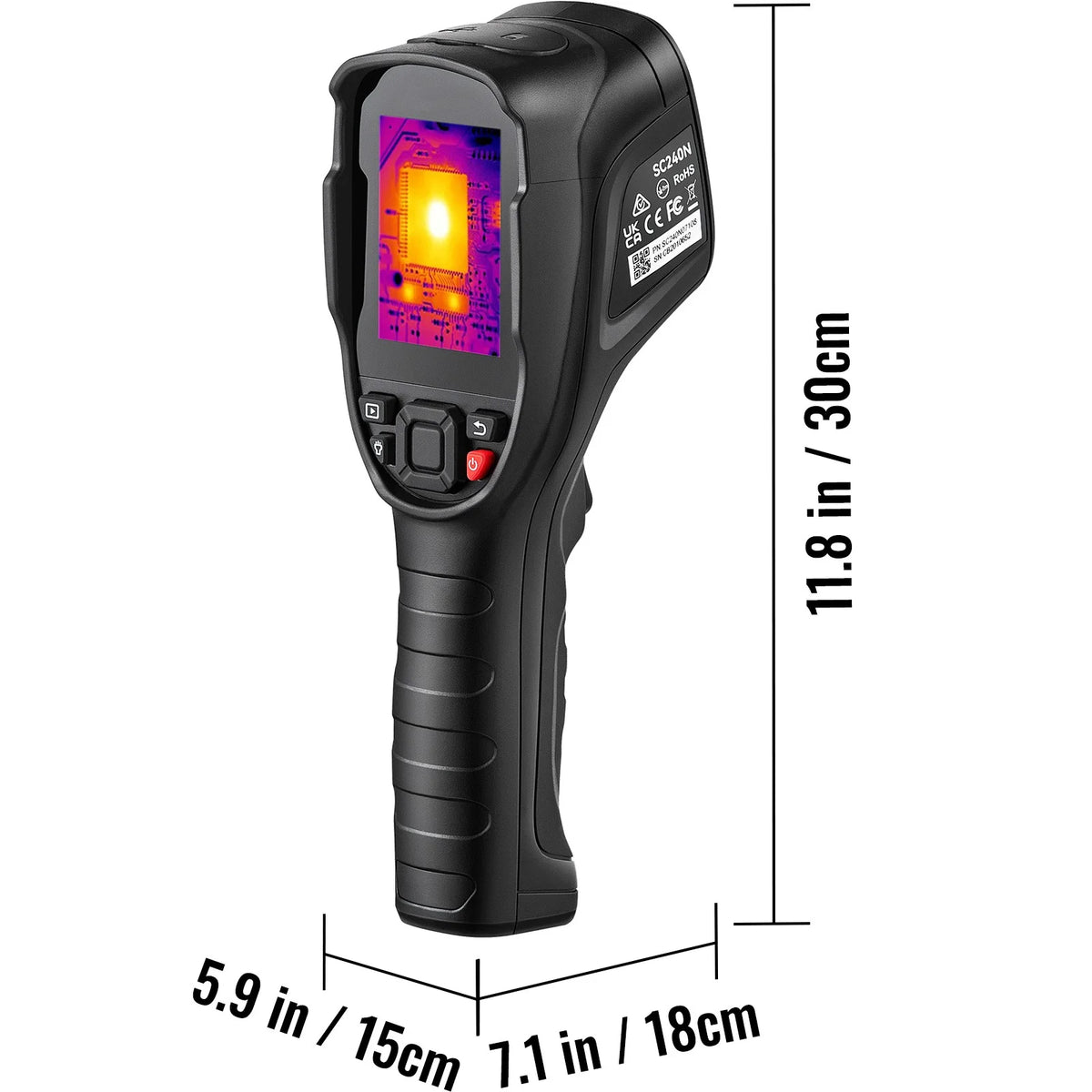 Infrared Thermal Imager 16G IR Resolution 240x180 LCD D71848