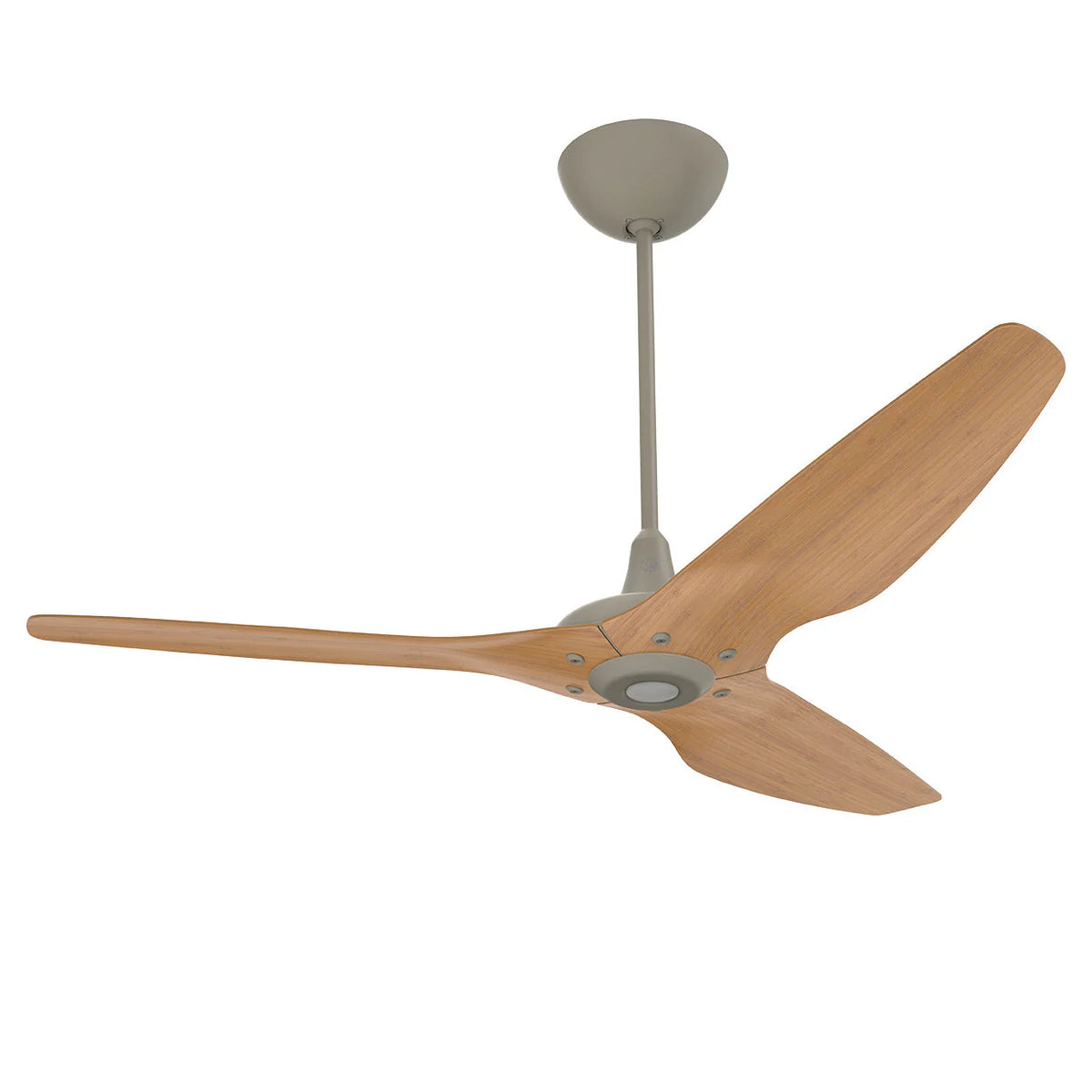 60 Ceiling Fan with Cocoa Bamboo Blades and Satin Nickel Finish Q39412