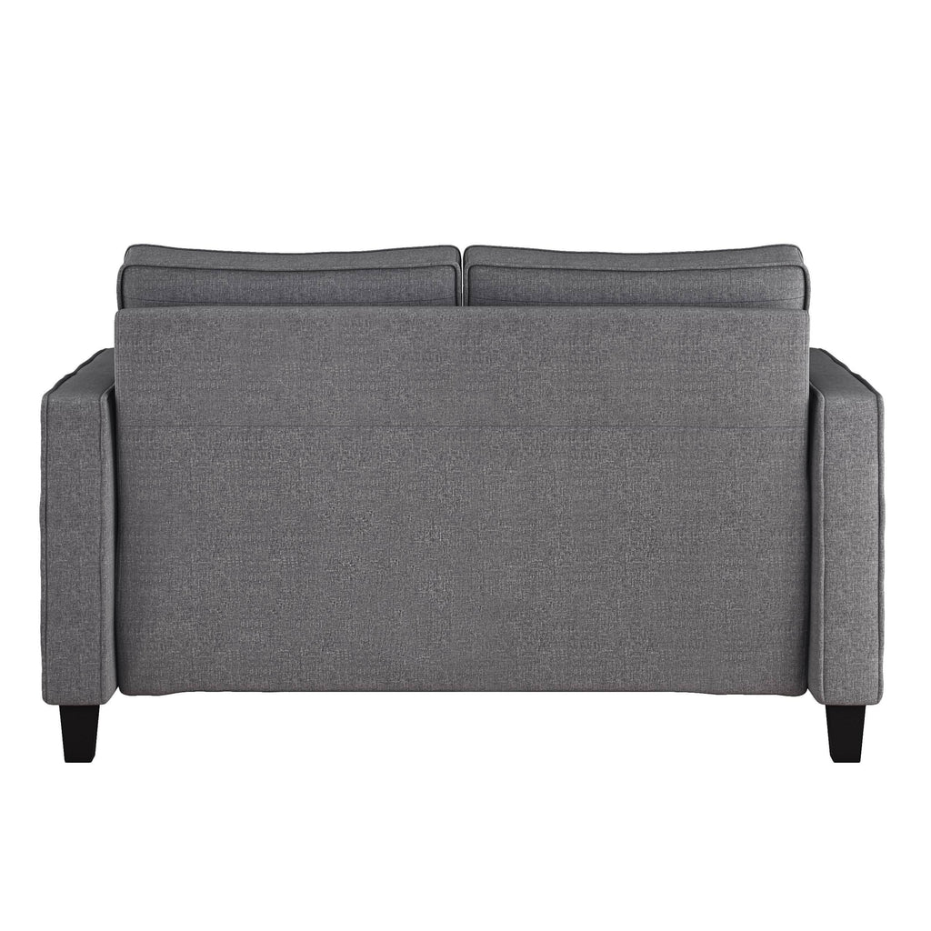 Gray Fabric Loveseat Sofa W45061