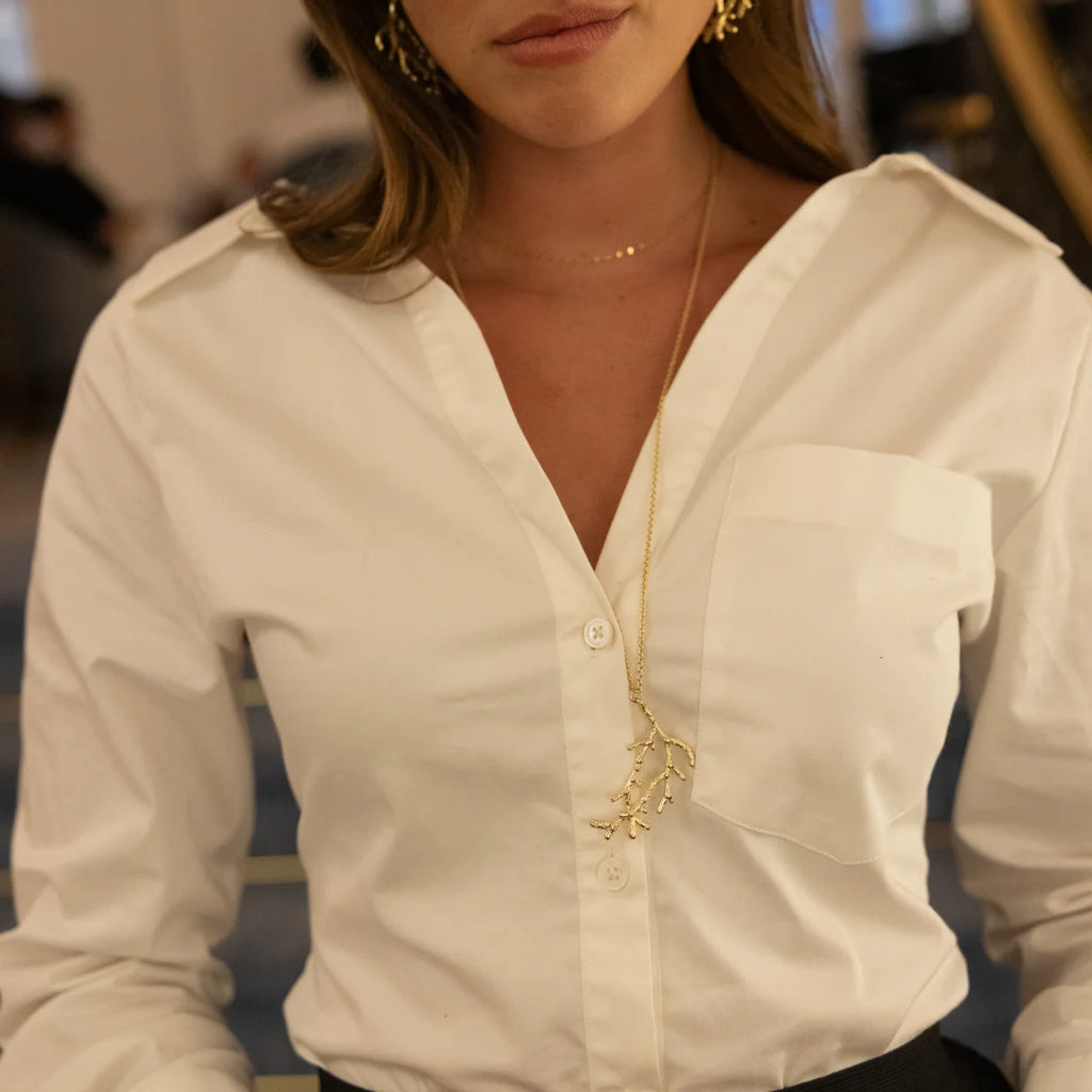 Gold Branch Statement Necklace M261690