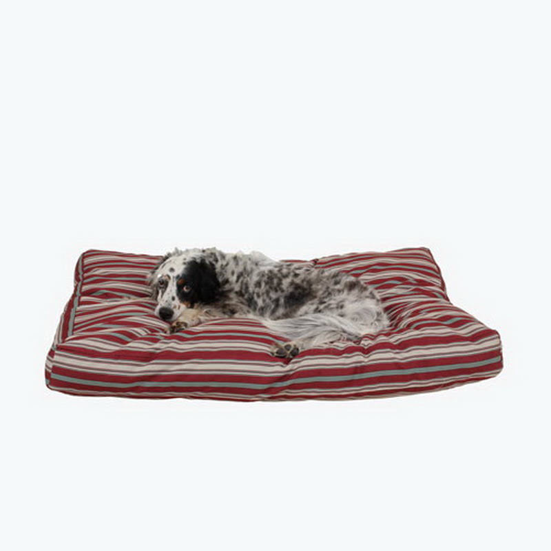Faux Gusset Pet Bed - Green Stripe Small F221427