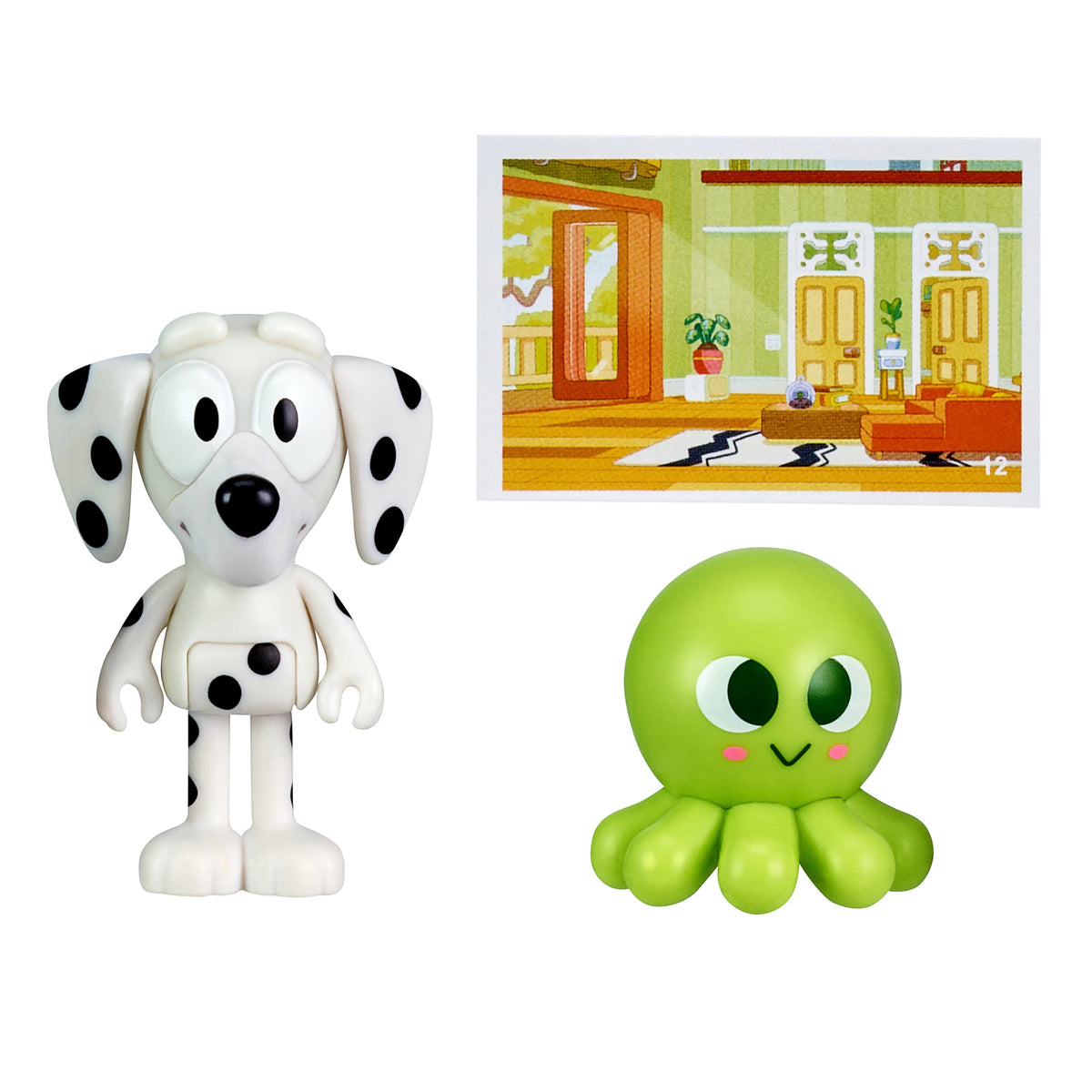 Bluey Story Starter Pack, 1 2-3" Plastic Toy Figure and Accessory, Multi-Color B512