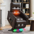 Beige Power Lift Recliner with Vibration and Lumbar Heat I6000