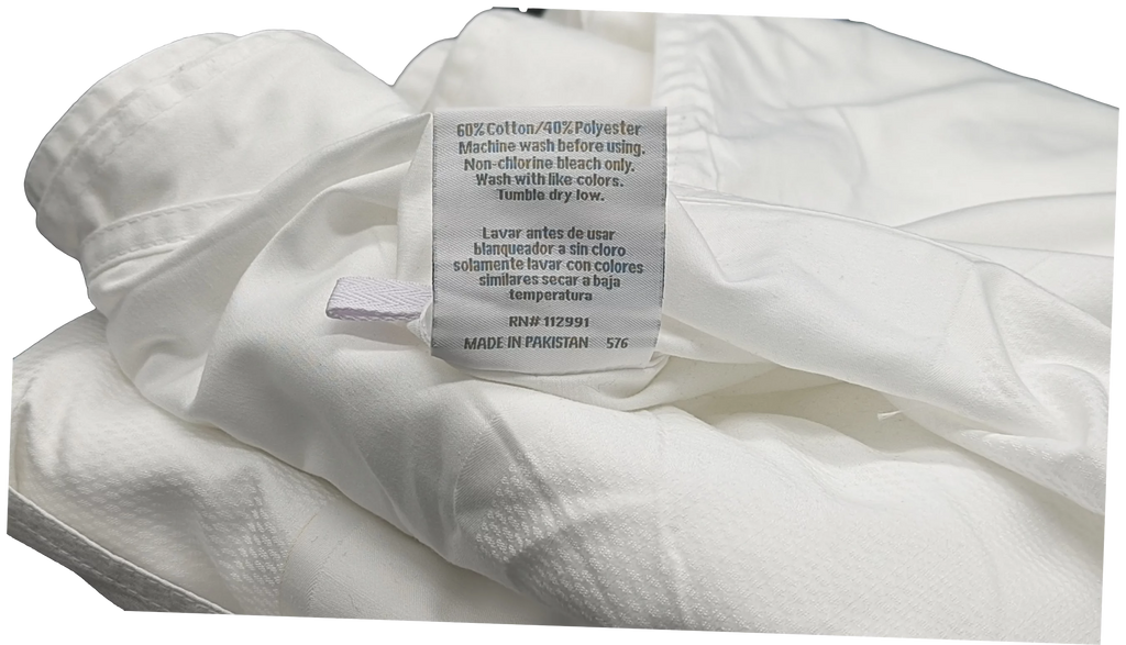 Jacquard White Top Sheet with Pocket 86 x 92 Full Z732747
