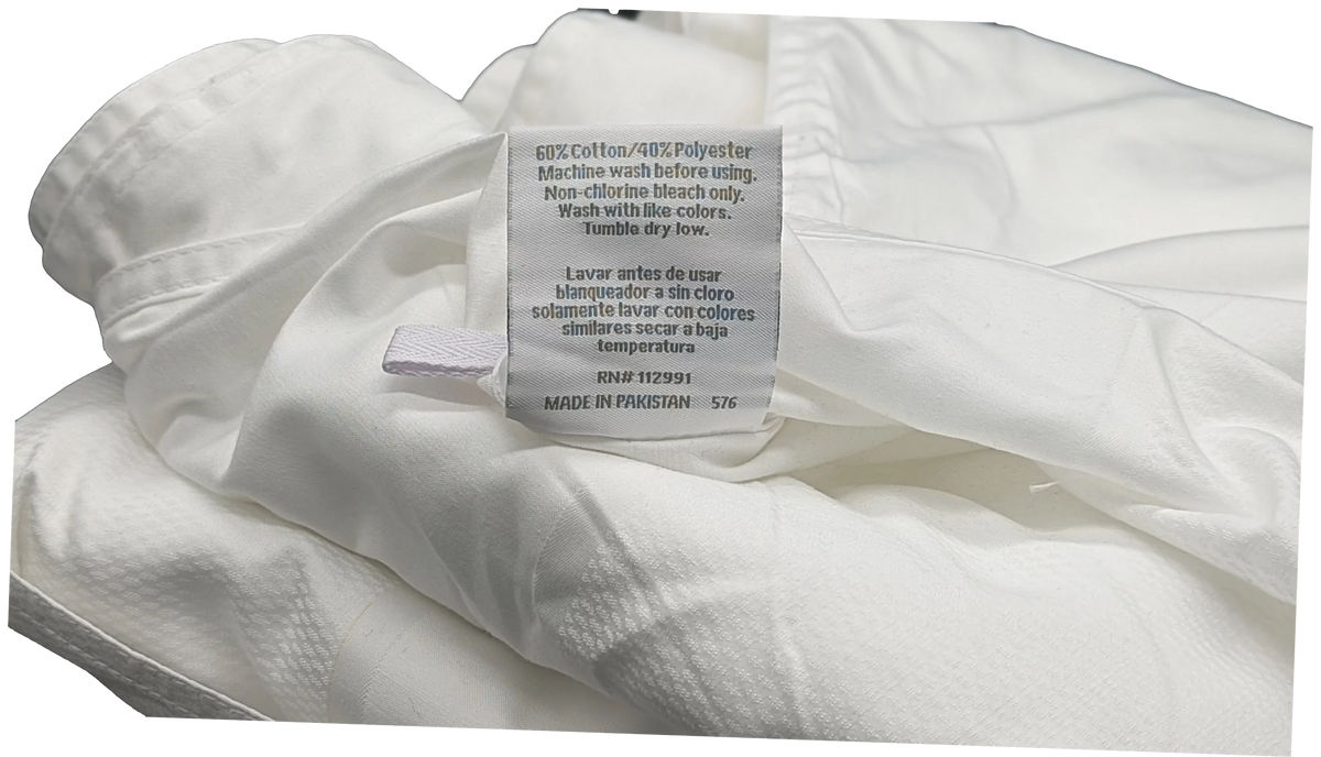 Jacquard White Top Sheet with Pocket 86 x 92 Full Z732747