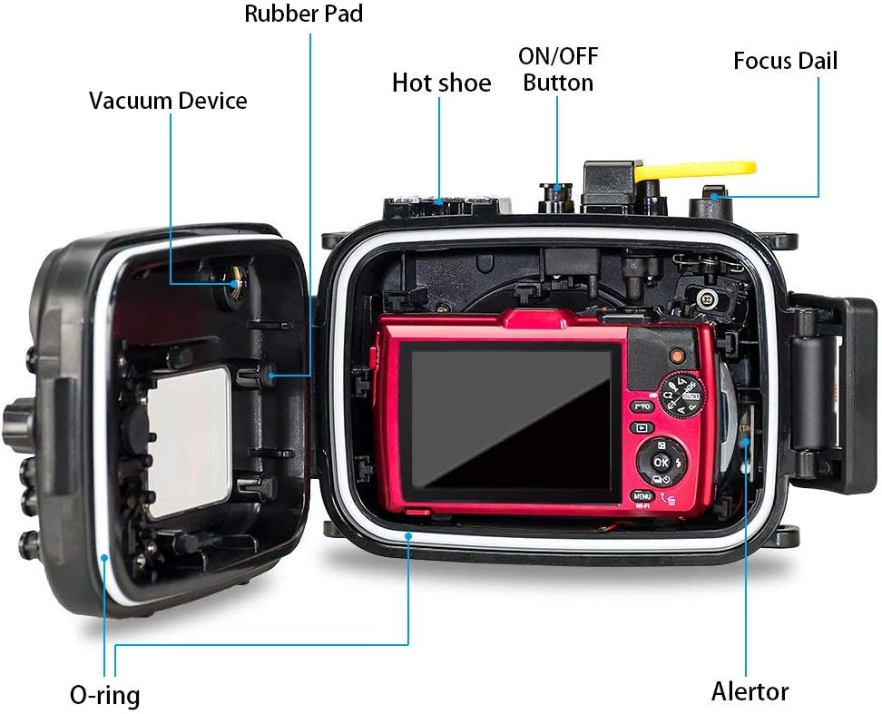 Underwater Camera Housing for Olympus TG-4 Black J373919