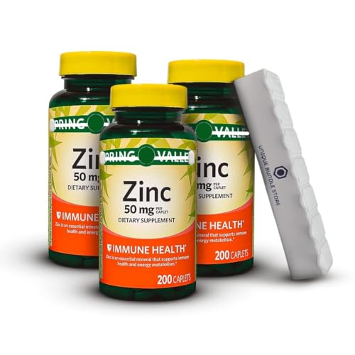 200 Caplets Zinc 50mg Dietary Supplement (Pack of 3) I95903