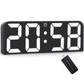 9.6" LED Digital Wall Clock with Remote Control - Red T7596