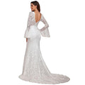 Sweetheart Illusion Neckline Lace Applique Bodycon Mermaid Wedding Dress O427