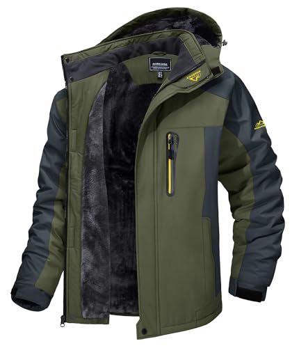 Men's Waterproof Snowboard Fleece Lining Jacket with Hooded B6669