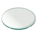 Clear 24x22 Round Tempered Glass Table Top Y520022