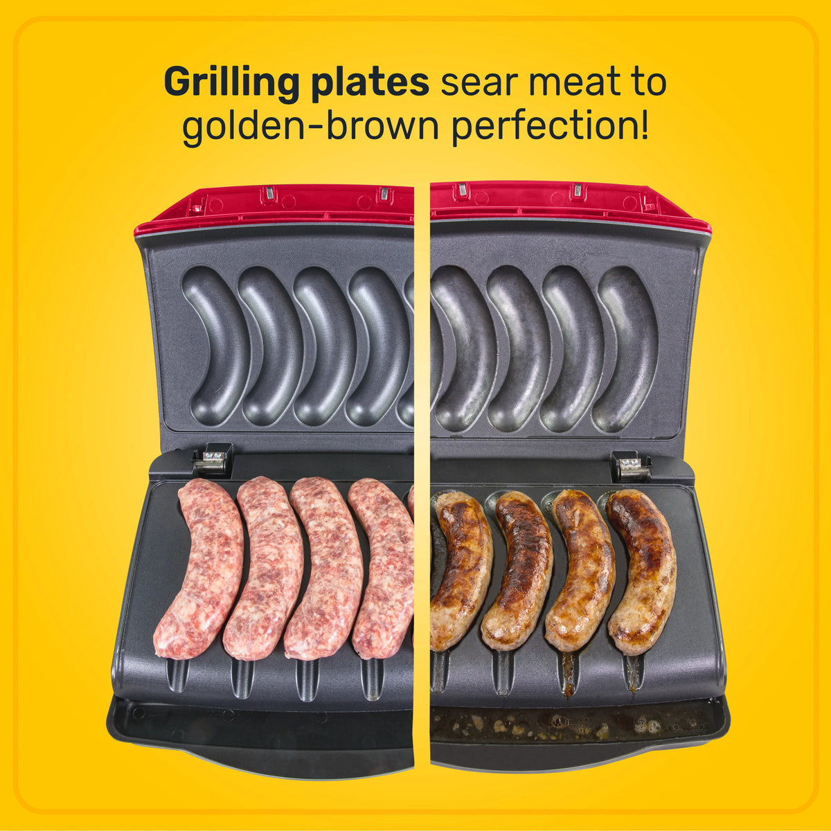 5 Link Electric Sausage and Brat Grill with Oil Drip Tray G93599