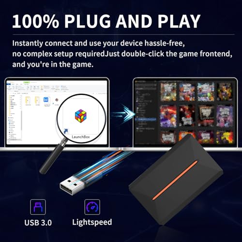 500G Hard Drive Retro Gaming Console with 3762 Games Y3722