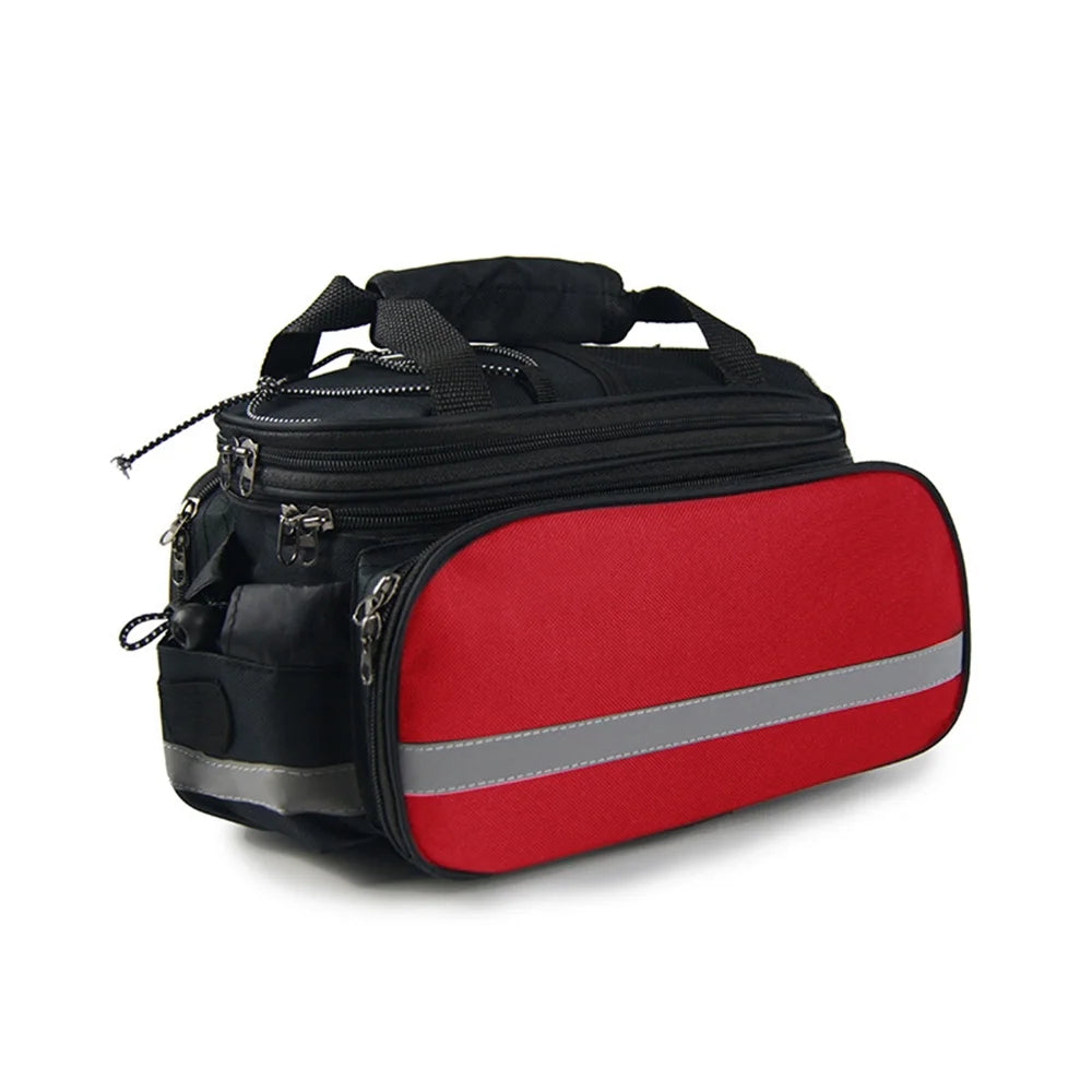 Rear Seat Bag Expandable MTB Bike Rack Bag with Rain Cover T84033