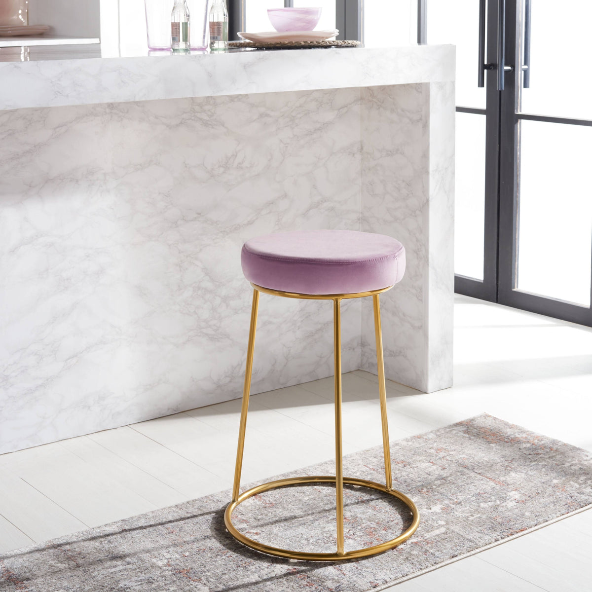 Black Round Counter Stool X1346