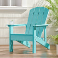 Teal Faux Wood Outdoor Adirondack Chair Z4975