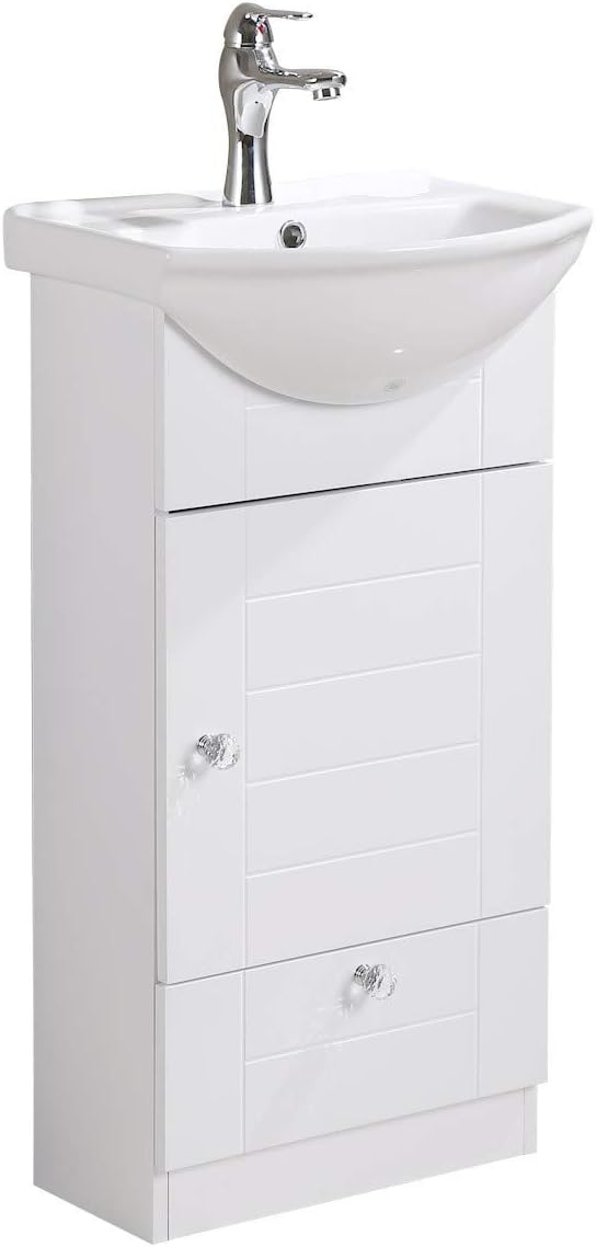 Small Bathroom Vanity Sink Cabinet Vitreous China Sink W25934