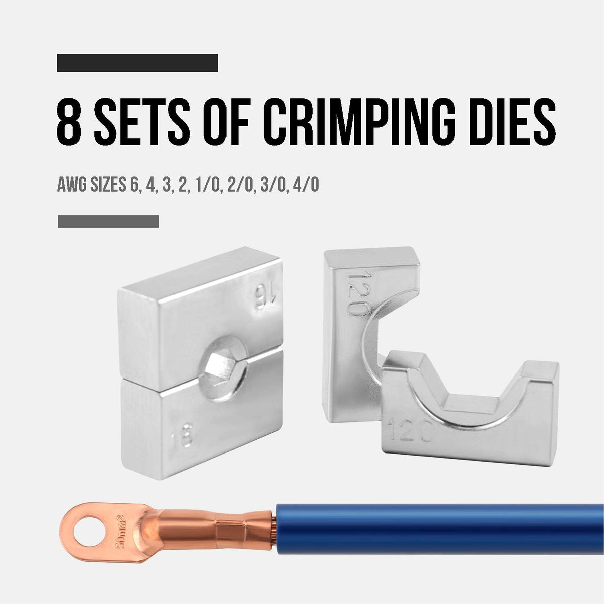 Hydraulic Cable Crimping Tool Set A8473