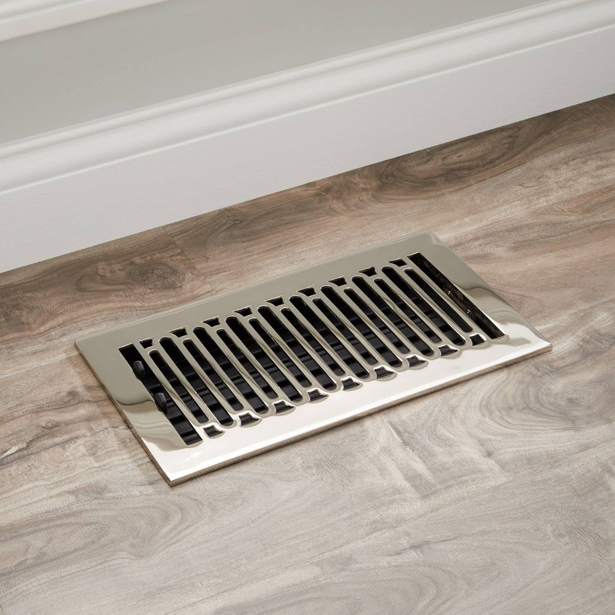 Brushed Nickel Floor Register C230