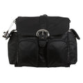 Black Nylon Diaper Bag J663