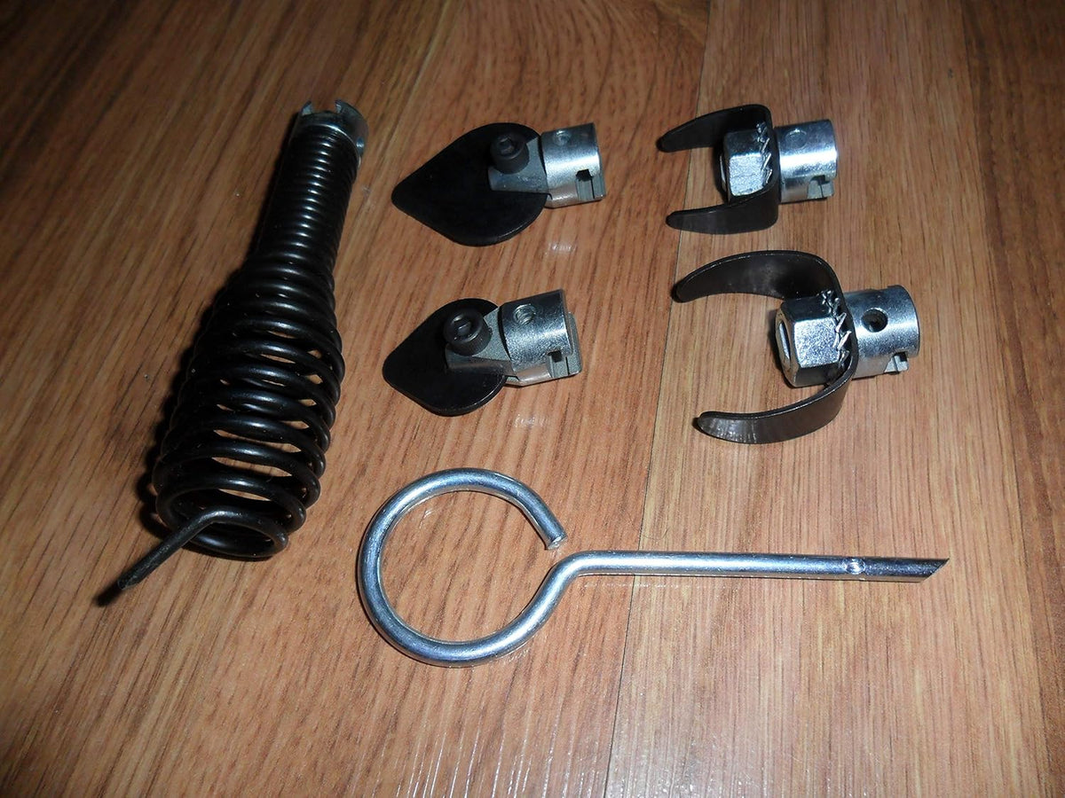 Drain Cleaner 6 Piece Bit Set with 5/8" Cable End, Pack of 2 T7975