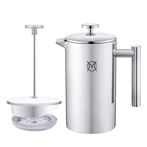 Single Serve 1 Cup Small Stainless Steel Thermal Double Walled French Press 350ML G384