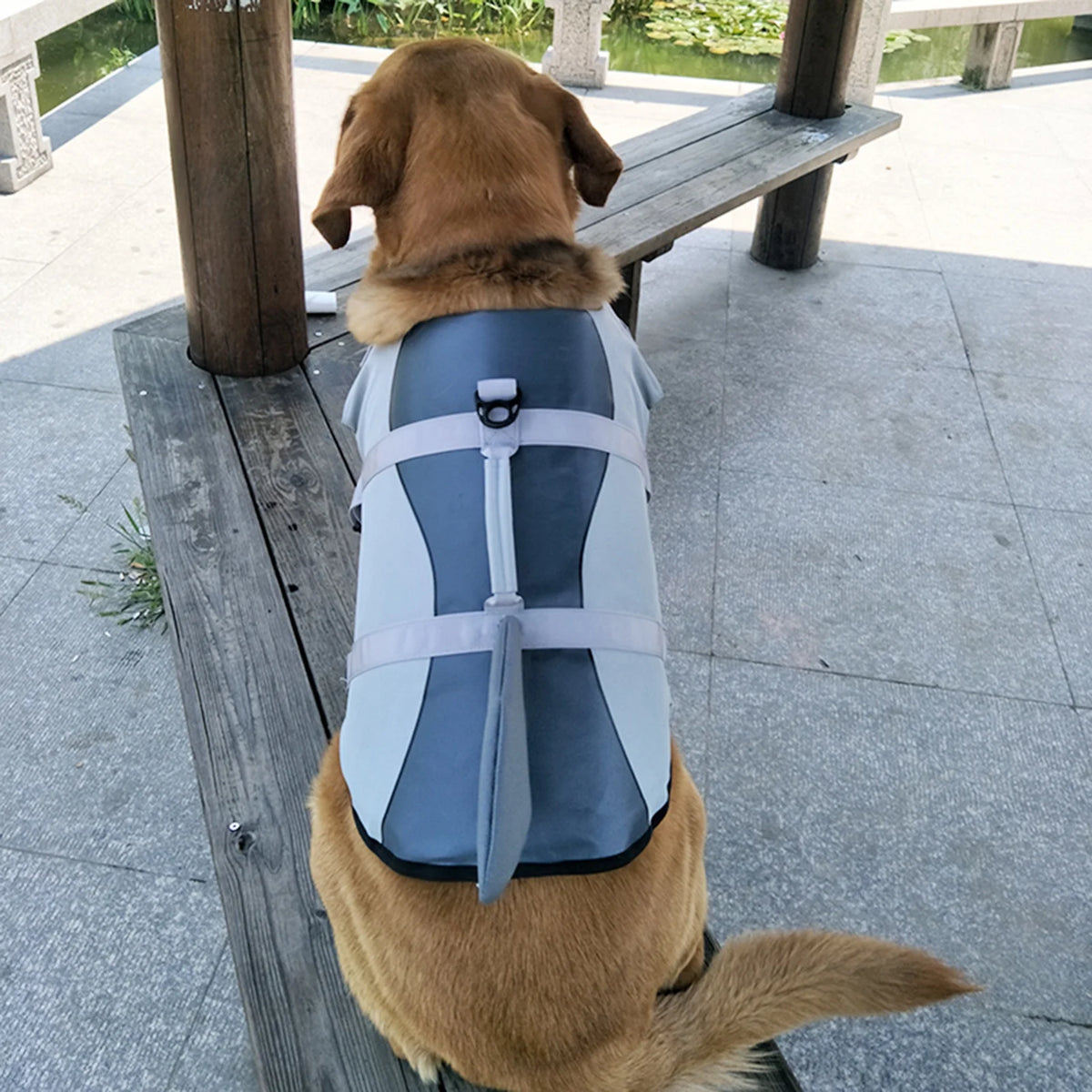 Dog Life Jacket Shark Swimsuit Vest Safety Wear J279479