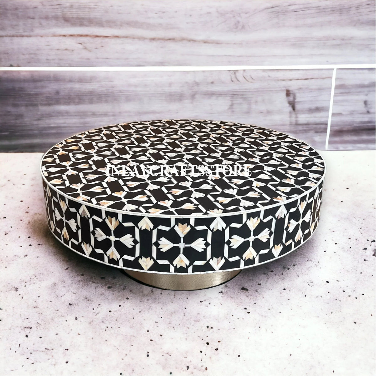 Black Mother of Pearl Round Coffee Table P370370