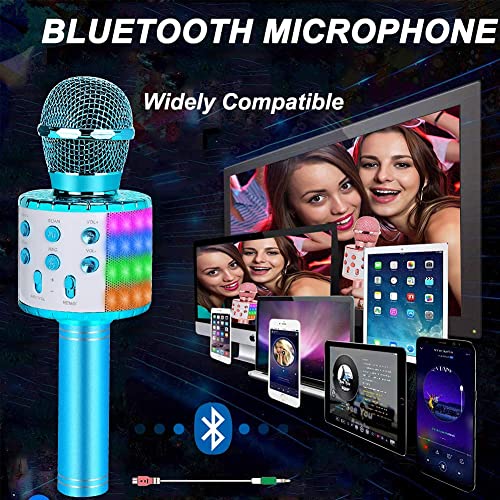 Bluetooth Karaoke Microphone with Led Lights N605926