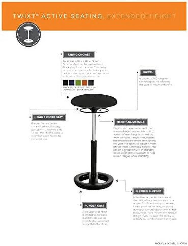 Orange Active Seating T1687