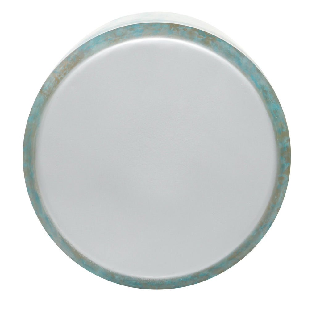 Blue and Silver Round Accent Table G5644
