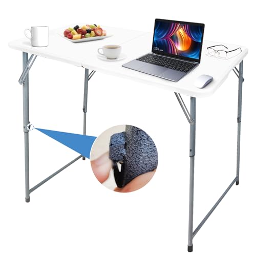 4ft Heavy Duty Portable Folding Plastic Table Z53401