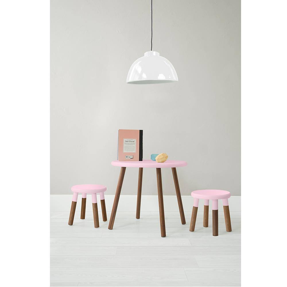 30x22 Round Kids Table in Maple/Pink F307979